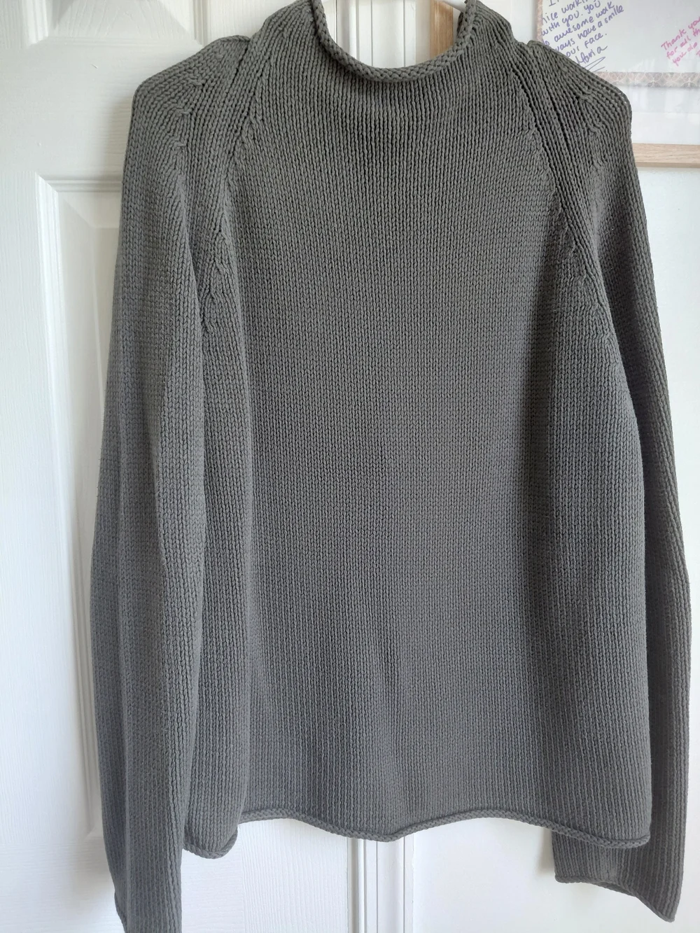 Banana Republic Gray Ribbed Knit Sweater